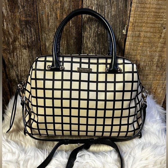 kate spade Handbags - Kate Spade Purse Rachelle Brightwater Drive Black Plaid Retail $380‼️